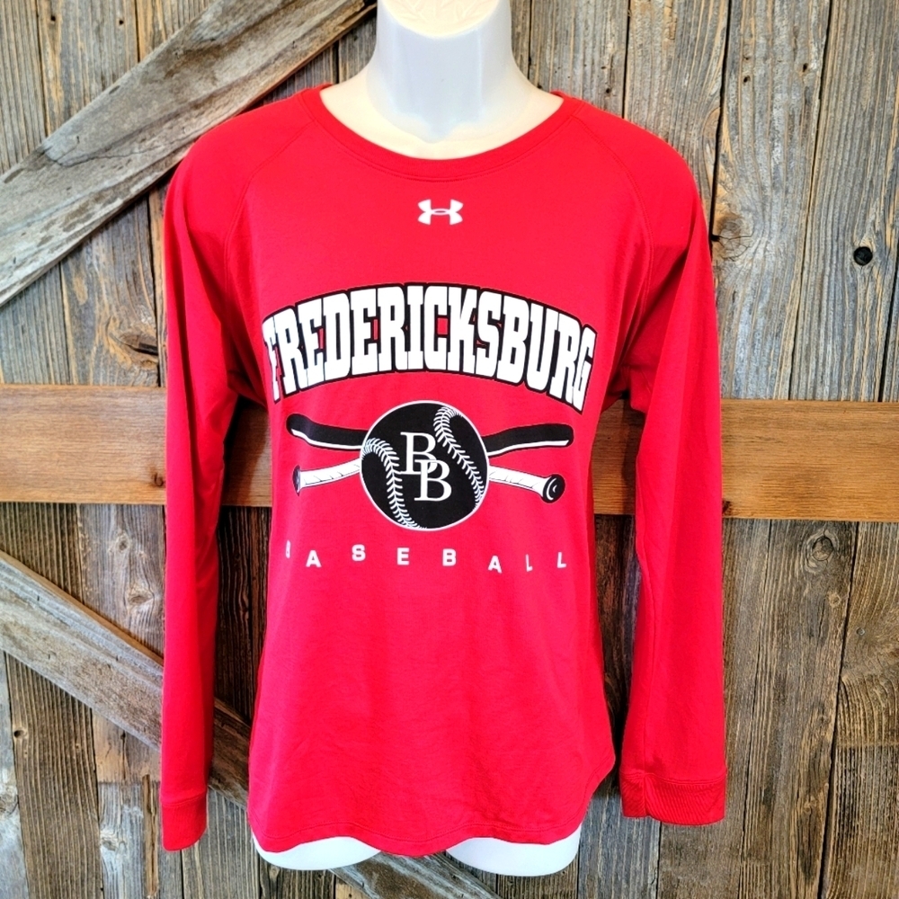 Fredericksburg texas baseball Billies Shirt under armour heat gear loose fit XL.
